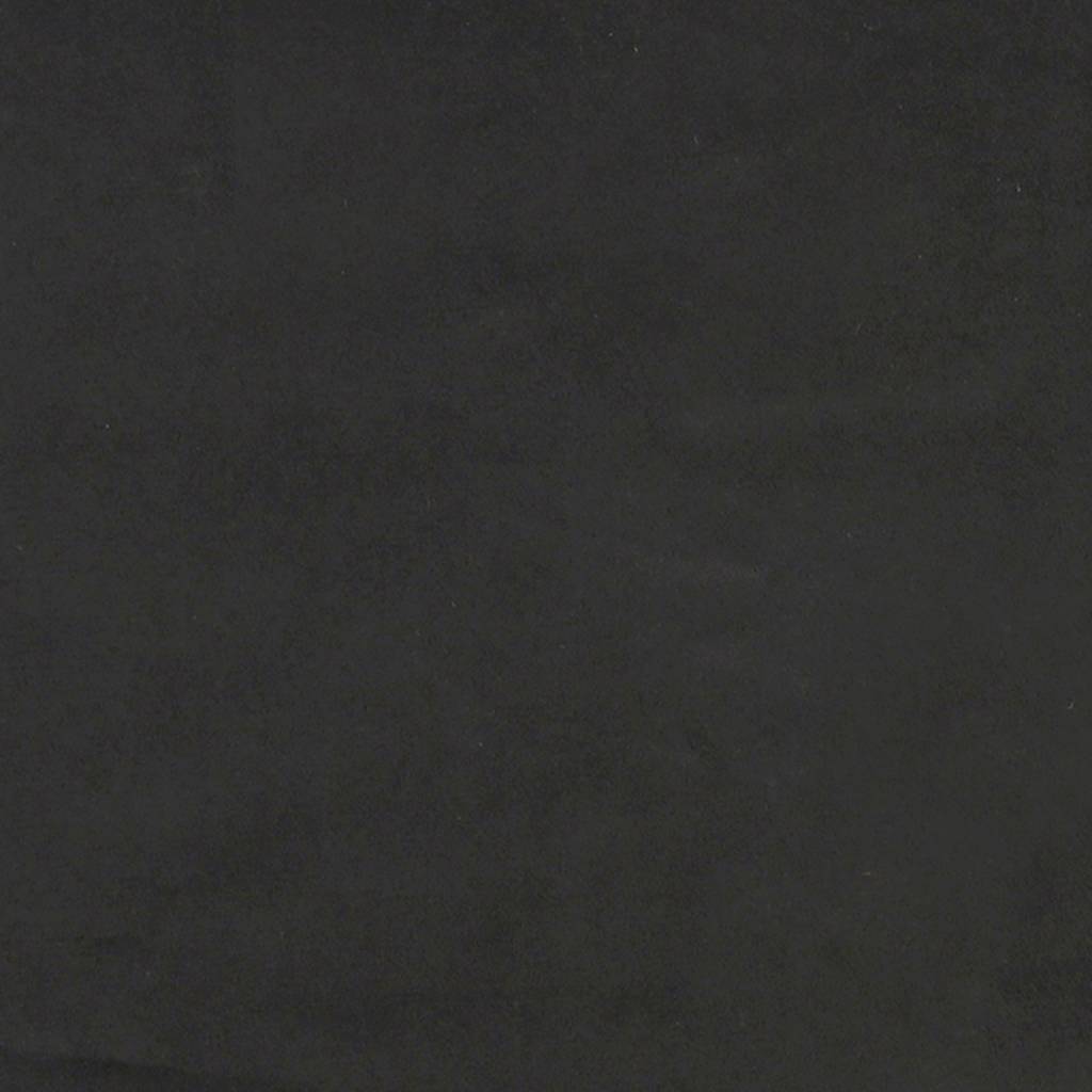 Divano Letto a 2 Posti Nero in Velluto | homemem39