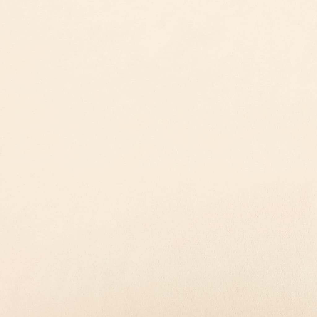 Divano Letto a 2 Posti Crema in Velluto - homemem39