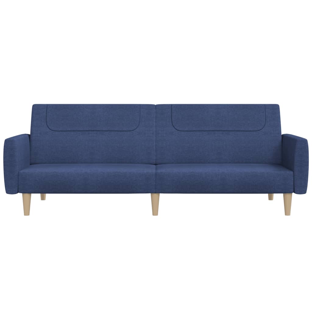 Divano Letto a 2 Posti Blu in Tessuto | homemem39