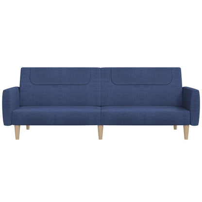 Divano Letto a 2 Posti Blu in Tessuto | homemem39