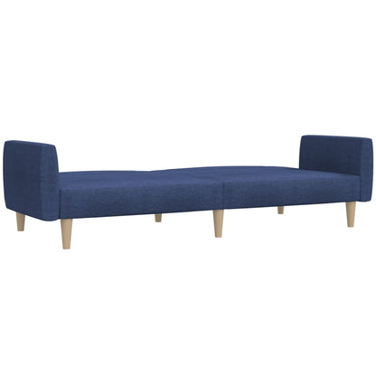 Divano Letto a 2 Posti Blu in Tessuto | homemem39