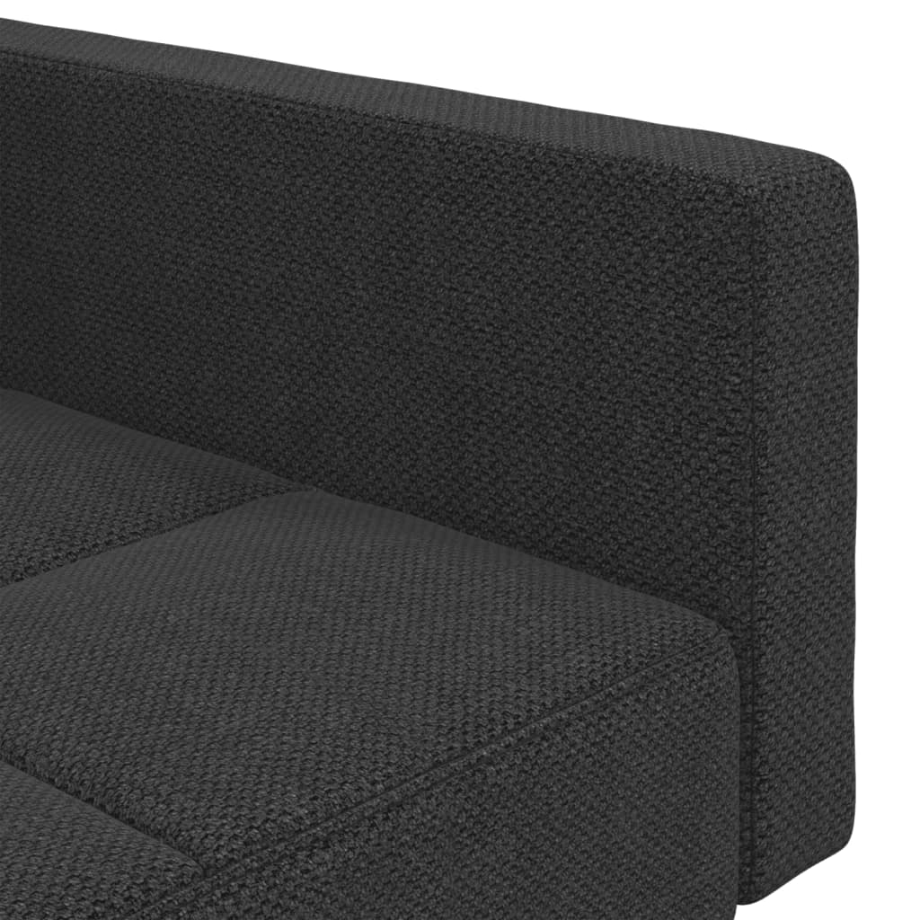 2-Sitzer-Schlafsofa mit 2 dunkelgrauen Stoffkissen