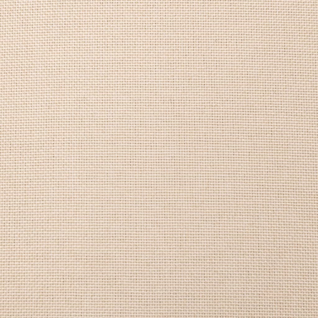 Divano Letto a 2 Posti con 2 Cuscini Crema in Tessuto