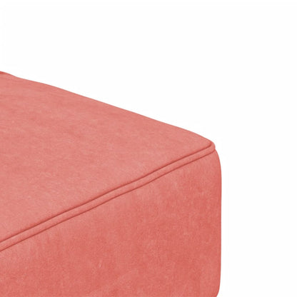 Divano Letto a 2 Posti con 2 Cuscini Rosa in Velluto | homemem39