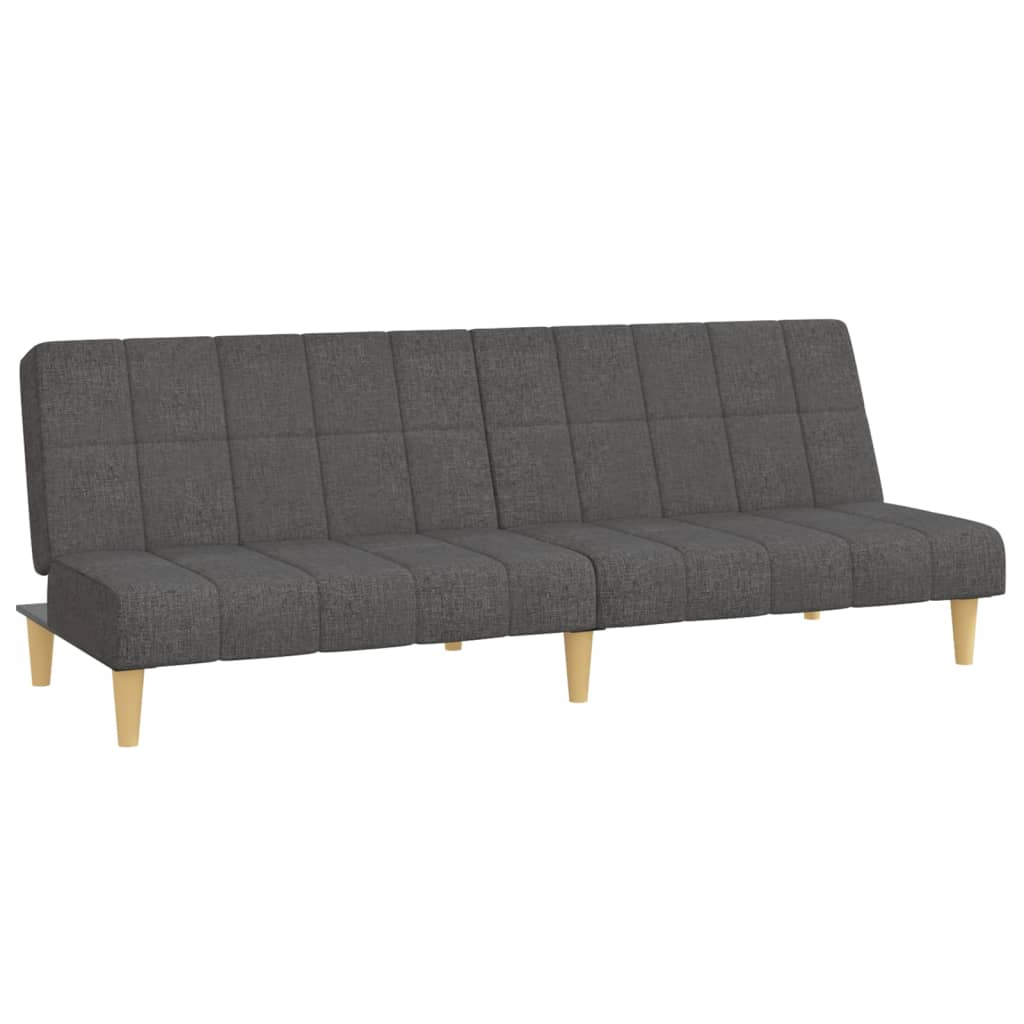 2-Sitzer-Schlafsofa aus dunkelgrauem Stoff