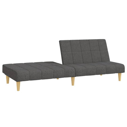 2-Sitzer-Schlafsofa aus dunkelgrauem Stoff