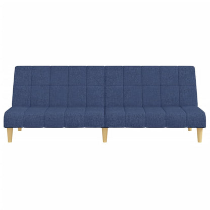 Divano Letto a 2 Posti Blu in Tessuto | homemem39