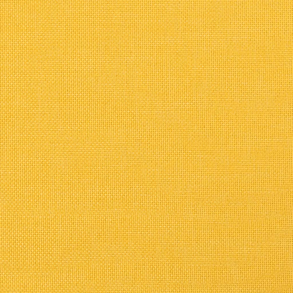 Divano Letto a 2 Posti Giallo in Tessuto - homemem39