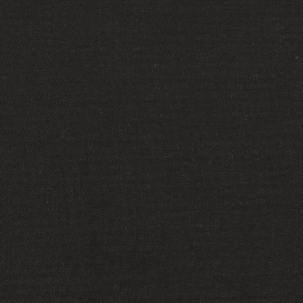 Divano Letto a 2 Posti con 2 Cuscini Nero in Tessuto - homemem39