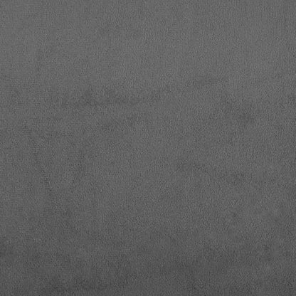 Divano Letto a 2 Posti con 2 Cuscini Grigio Scuro in Velluto