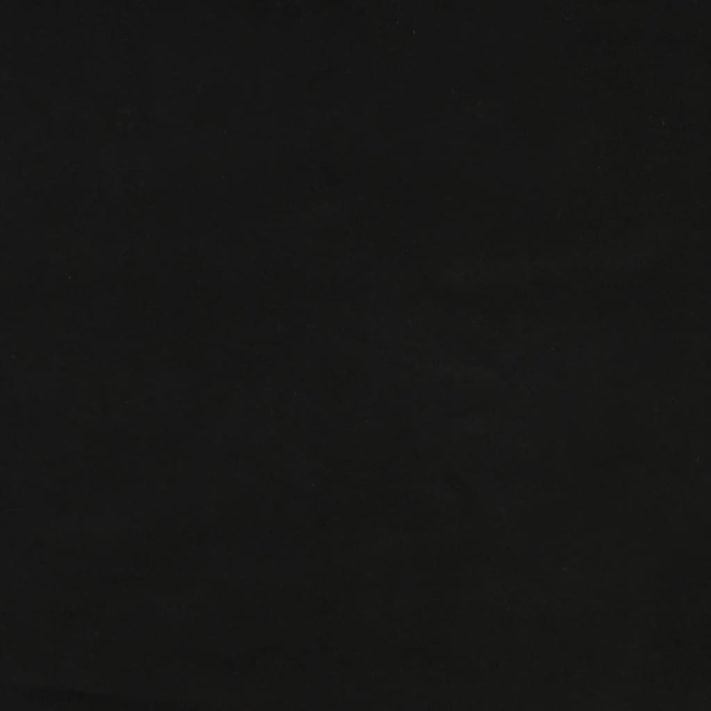 Divano Letto a 2 Posti Nero in Velluto - homemem39