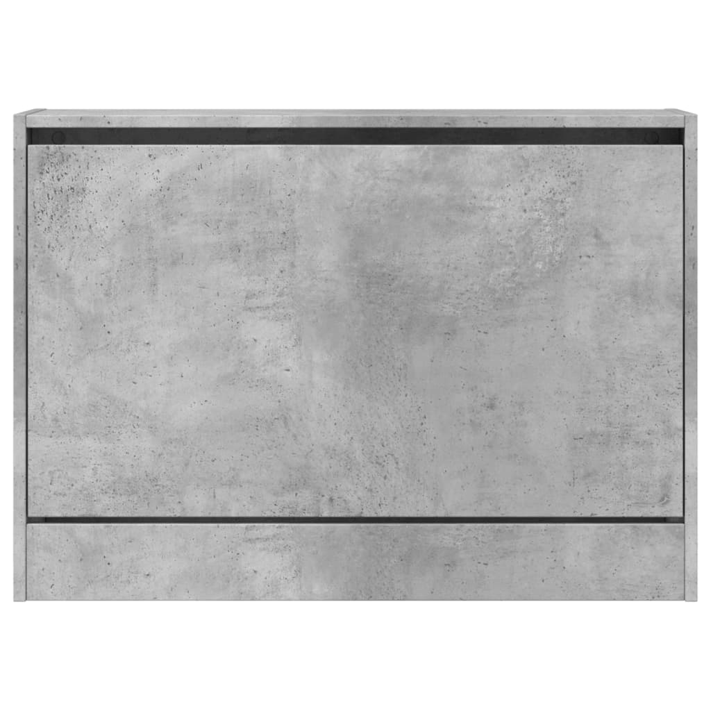 Scarpiera Grigio Cemento 80x21x57 cm in Legno Multistrato - homemem39