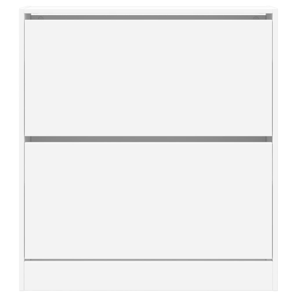 Scarpiera Bianca 80x21x87,5 cm in Legno Multistrato - homemem39