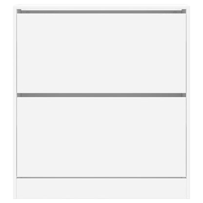 Scarpiera Bianca 80x21x87,5 cm in Legno Multistrato - homemem39