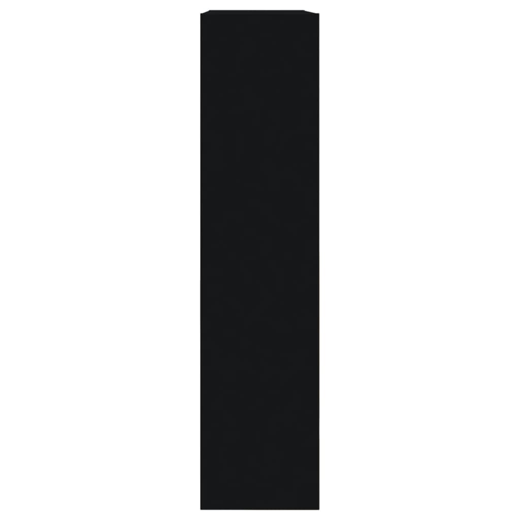 Scarpiera Nera 80x21x87,5 cm in Legno Multistrato - homemem39