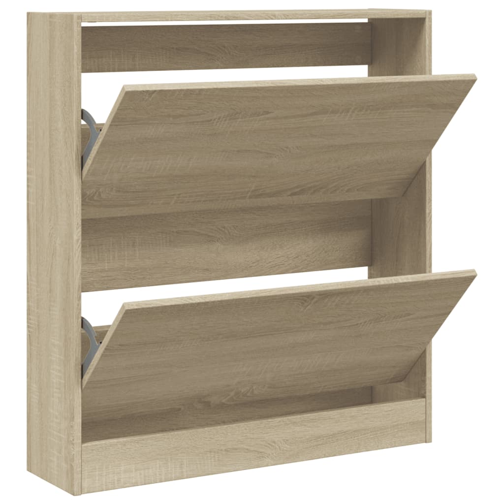 Scarpiera Rovere Sonoma 80x21x87,5 cm in Legno Multistrato - homemem39