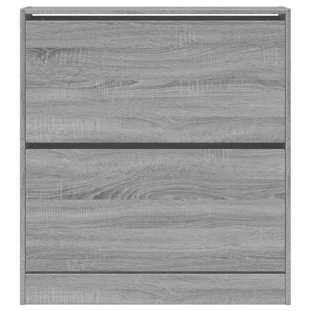 Scarpiera Grigio Sonoma 80x21x87,5 cm in Legno Multistrato - homemem39