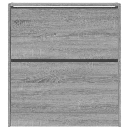 Scarpiera Grigio Sonoma 80x21x87,5 cm in Legno Multistrato - homemem39