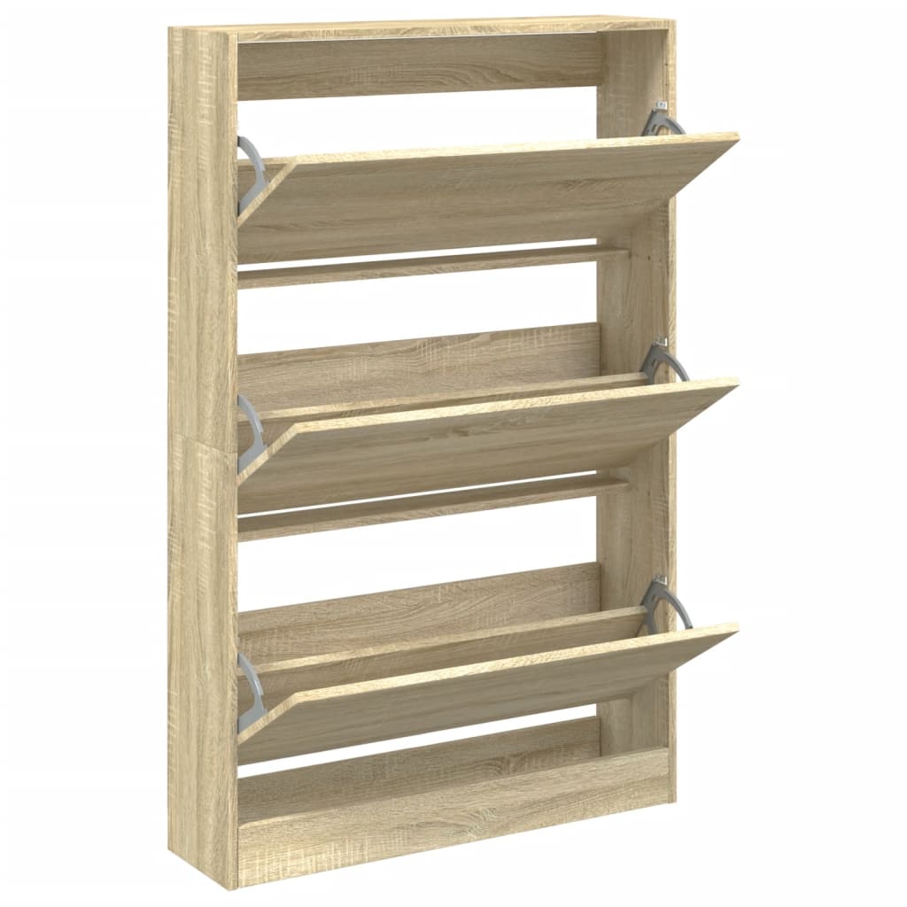 Scarpiera Rovere Sonoma 80x21x125,5 cm in Legno Multistrato | homemem39
