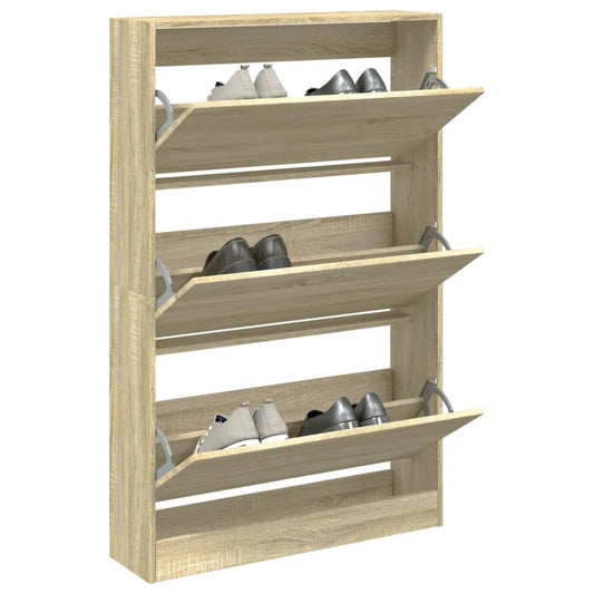 Scarpiera Rovere Sonoma 80x21x125,5 cm in Legno Multistrato | homemem39