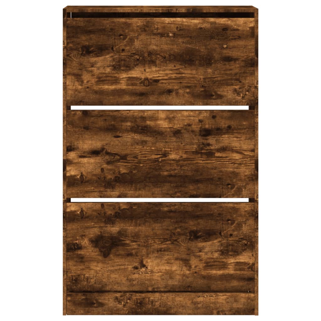 Scarpiera Rovere Fumo 80x21x125,5 cm in Legno Multistrato - homemem39