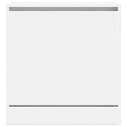 Scarpiera Bianca 60x34x63,5 cm in Legno Multistrato - homemem39