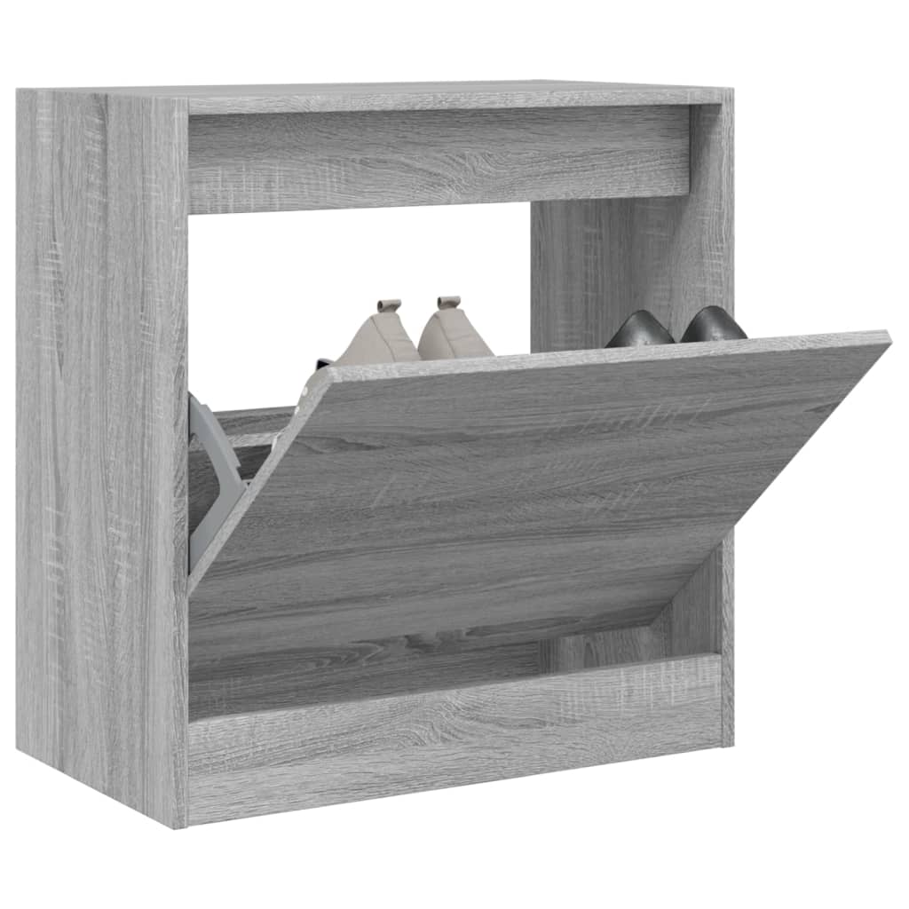 Scarpiera Grigio Sonoma 60x34x63,5 cm in Legno Multistrato - homemem39