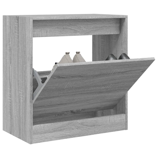 Scarpiera Grigio Sonoma 60x34x63,5 cm in Legno Multistrato - homemem39