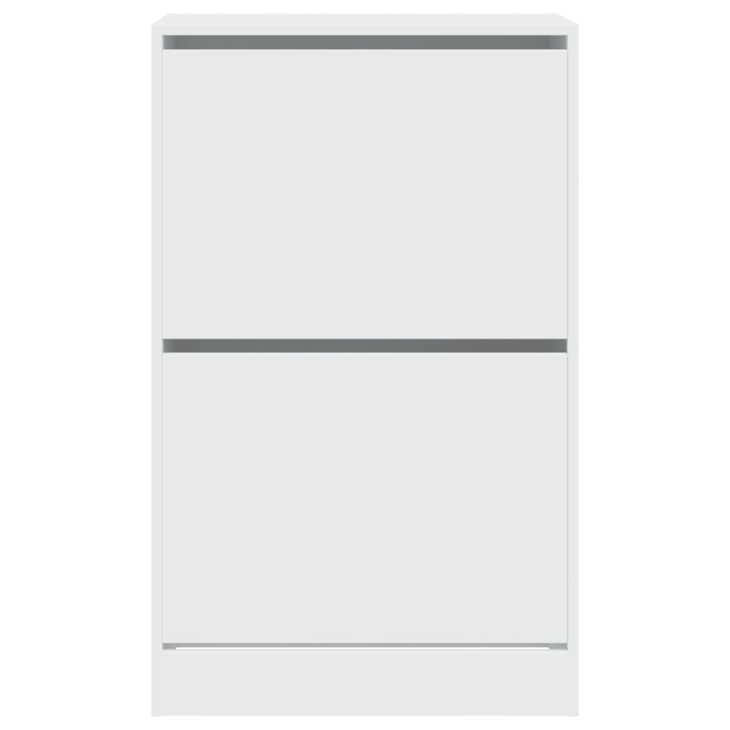 Scarpiera Bianca 60x34x96,5 cm in Legno Multistrato - homemem39