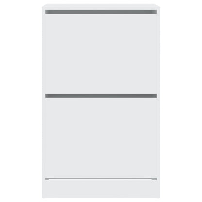 Scarpiera Bianca 60x34x96,5 cm in Legno Multistrato - homemem39