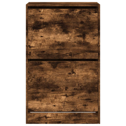 Scarpiera Rovere Fumo 60x34x96,5 cm in Legno Multistrato - homemem39