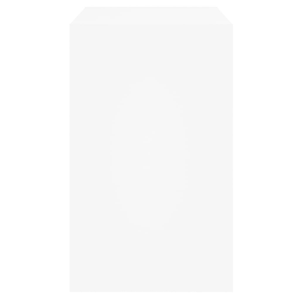 Scarpiera Bianca 80x42x69 cm in Legno Multistrato - homemem39