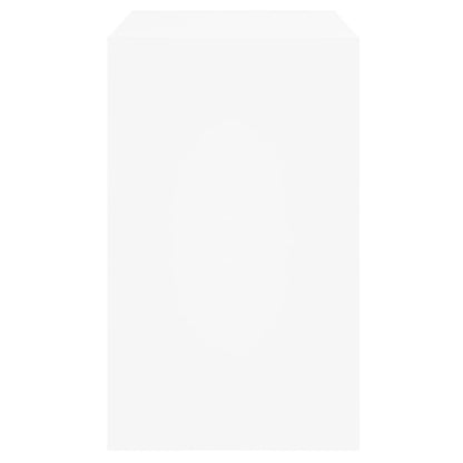 Scarpiera Bianca 80x42x69 cm in Legno Multistrato - homemem39