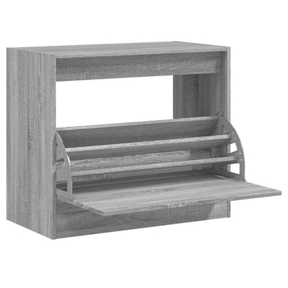 Scarpiera Grigio Sonoma 80x42x69 cm in Legno Multistrato - homemem39
