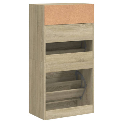 Scarpiera Rovere Sonoma 60x34x116 cm in Legno Multistrato - homemem39