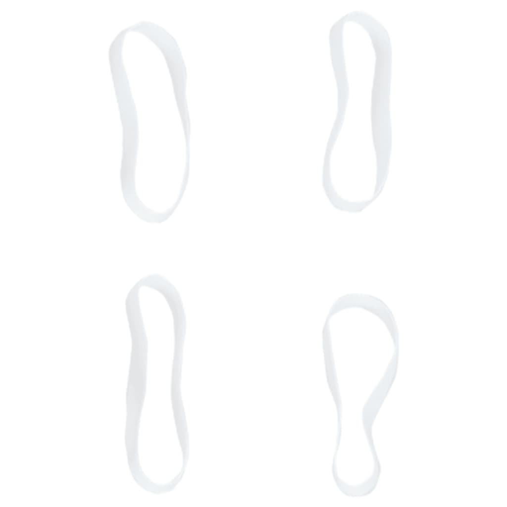 Elastici per Trecce Cavallo 2500 pz Bianchi in Silicone - homemem39