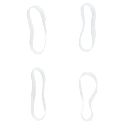 Elastici per Trecce Cavallo 2500 pz Bianchi in Silicone - homemem39