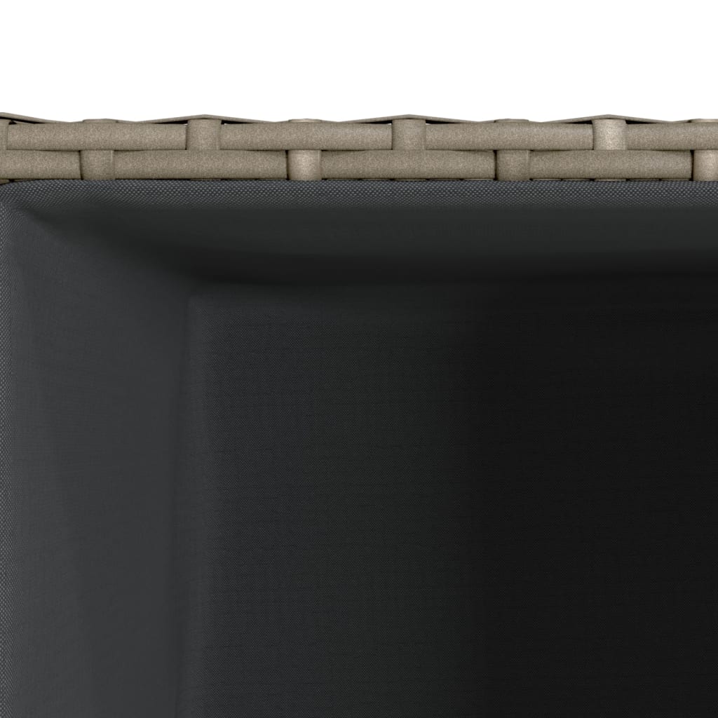 Fioriera da Giardino Grigia 30x30x60 cm in Polyrattan | homemem39