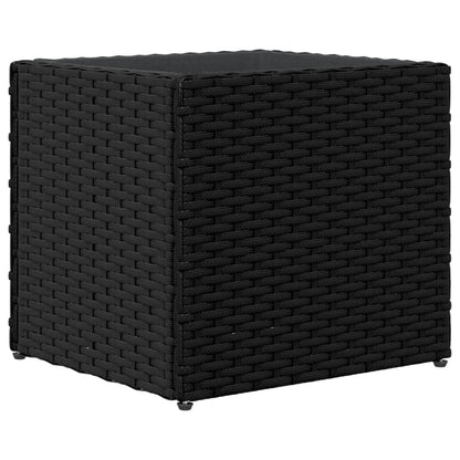 Fioriera da Giardino Nera 36x30x32 cm in Polyrattan | homemem39