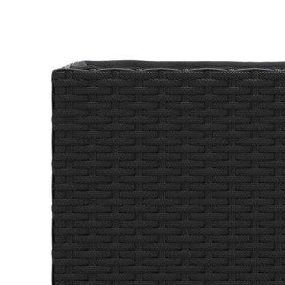 Fioriera da Giardino Nera 36x30x32 cm in Polyrattan | homemem39