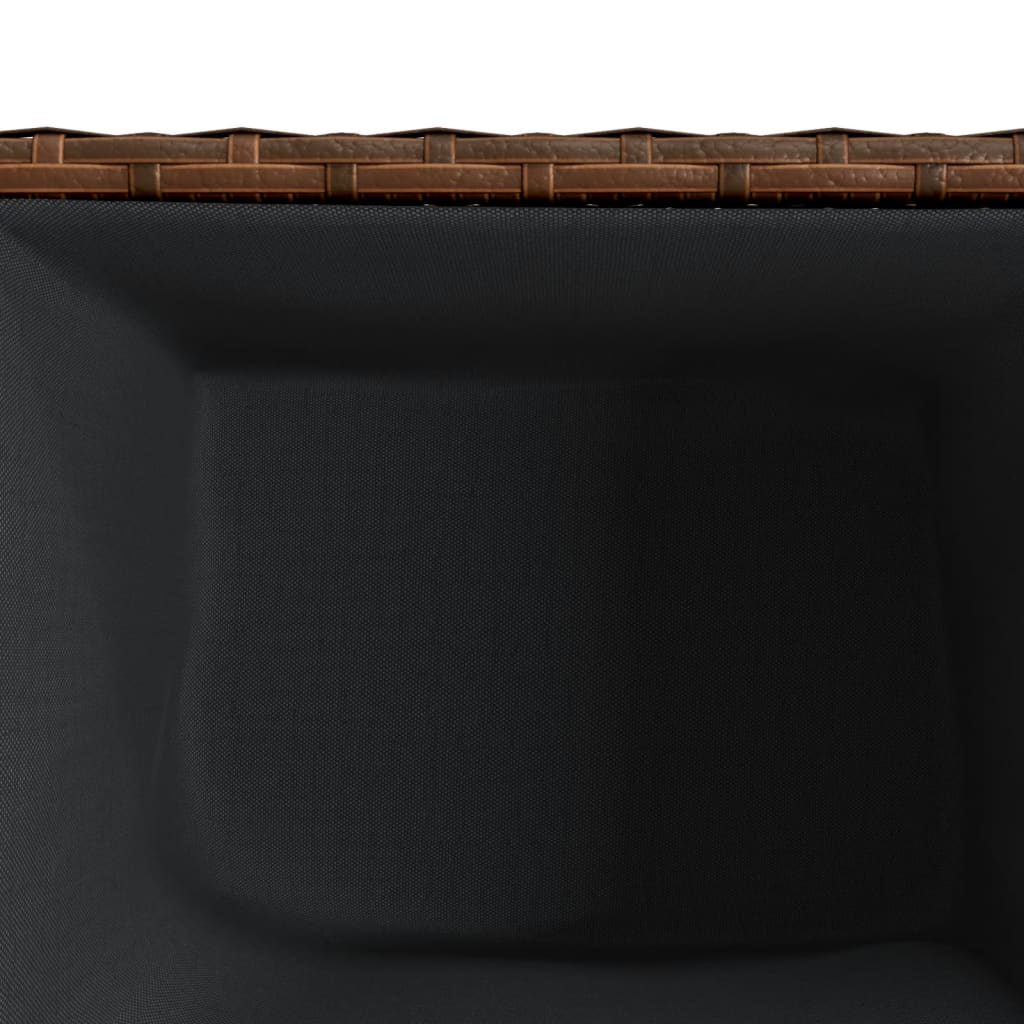 Fioriera da Giardino Marrone 36x30x32 cm in Polyrattan | homemem39