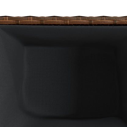 Fioriera da Giardino Marrone 36x30x32 cm in Polyrattan | homemem39