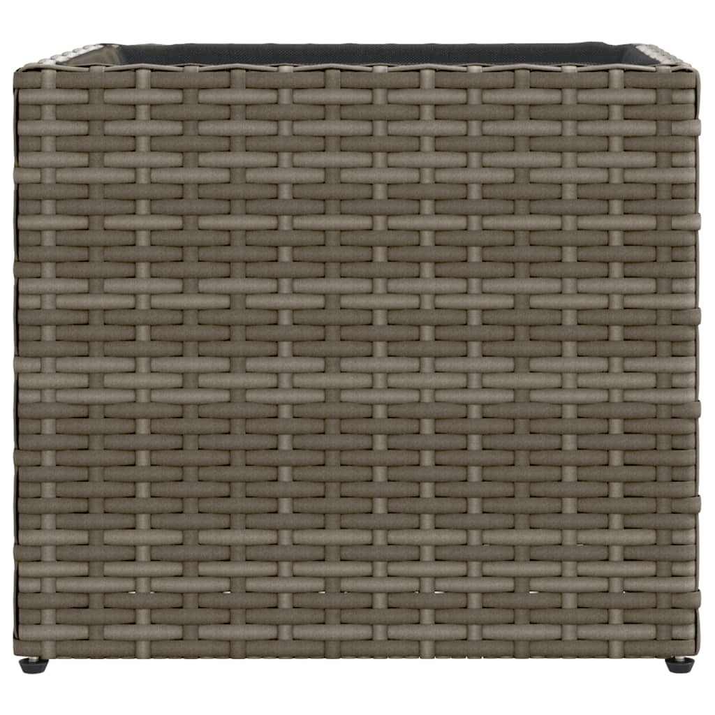 Fioriera da Giardino Grigia 36x30x32 cm in Polyrattan | homemem39