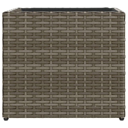 Fioriera da Giardino Grigia 36x30x32 cm in Polyrattan | homemem39