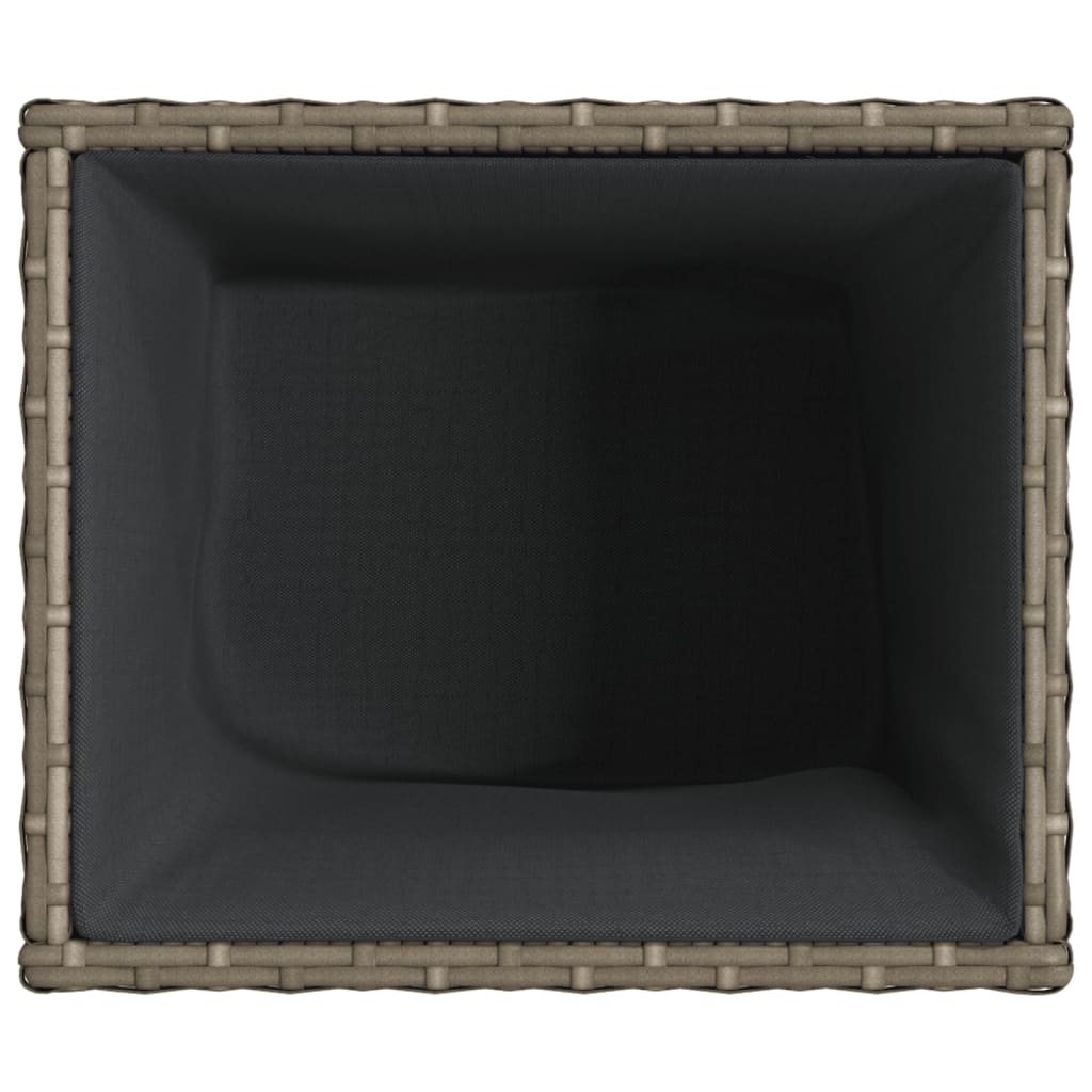 Fioriera da Giardino Grigia 36x30x32 cm in Polyrattan | homemem39