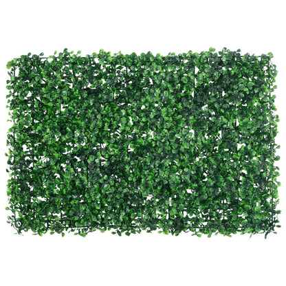  vidaXL Recinzione Foglie Arbusti Artificiali 6 pz Verde 40x60 cm