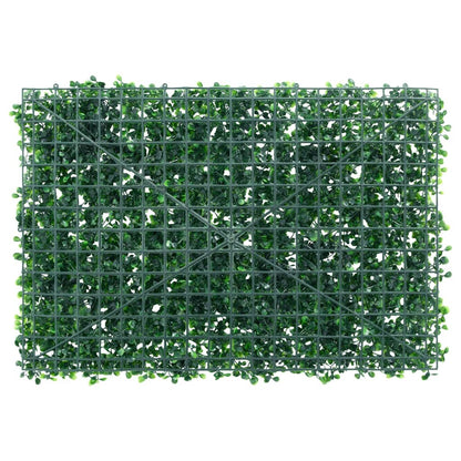  vidaXL Recinzione Foglie Arbusti Artificiali 6 pz Verde 40x60 cm