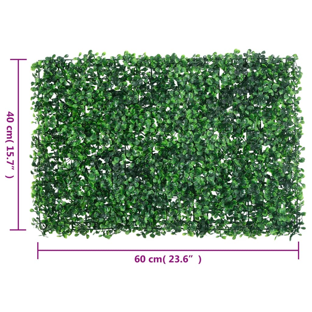 Recinzione Foglie Arbusti Artificiali 24 pz Verde 40x60 cm | homemem39