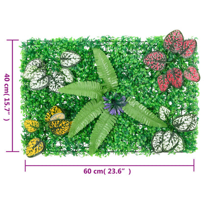 Recinzione Piante Artificiali 6 pz Verde 40x60 cm