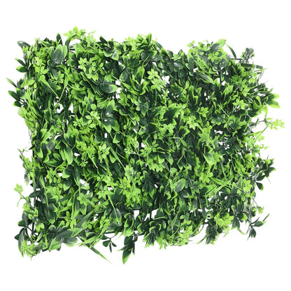  vidaXL Recinzione Foglie Artificiali 24 pz Verde 40x60 cm